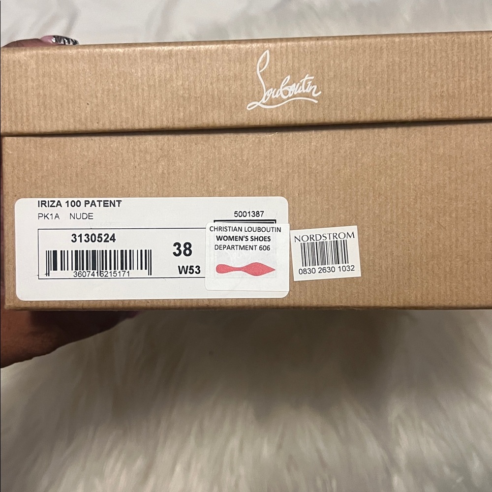 Christian Louboutin Nude Red Bottom Heels Size 38. Nude. - Picture 6 of 6